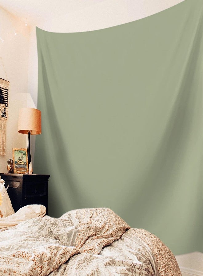 LooPoP Sage Green Tapestry Wall Hanging Tapestries Spring Green Solid Color Aesthetic Tapestry for Bedroom Living Room Dorm College Boys Girls Room Wall Art Decor Funny Decorative Backdrop 50x60 Inch - Image 3